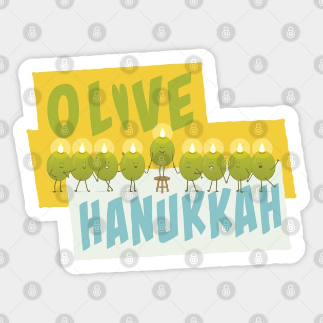 Olive Hanukkah Sticker by Sanford Studio